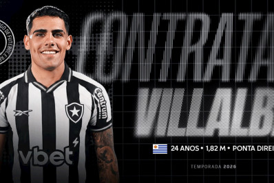 Botafogo anuncia a contratação do atacante Lucas Villalba