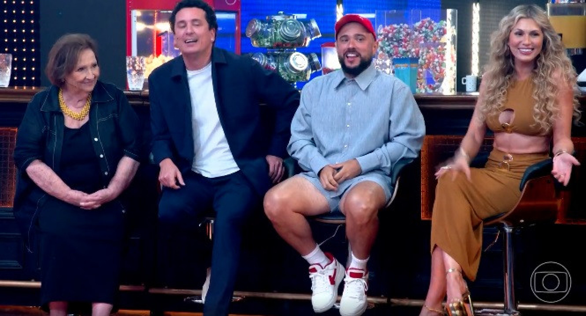 Lívia Andrade durante o 'Domingão' - Reprodução de vídeo / TV Globo