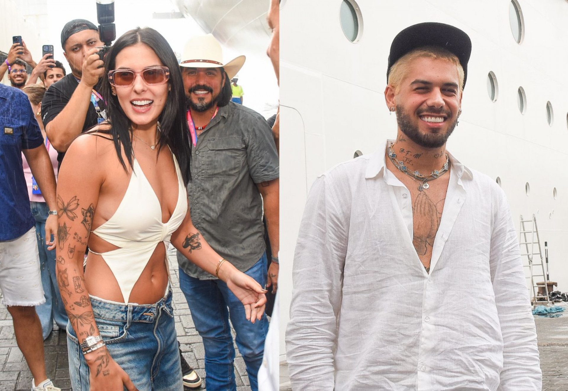 Ana Castela e Zé Felipe embarcam em cruzeiro temático - Reprodução/Will Dias/Brazil News