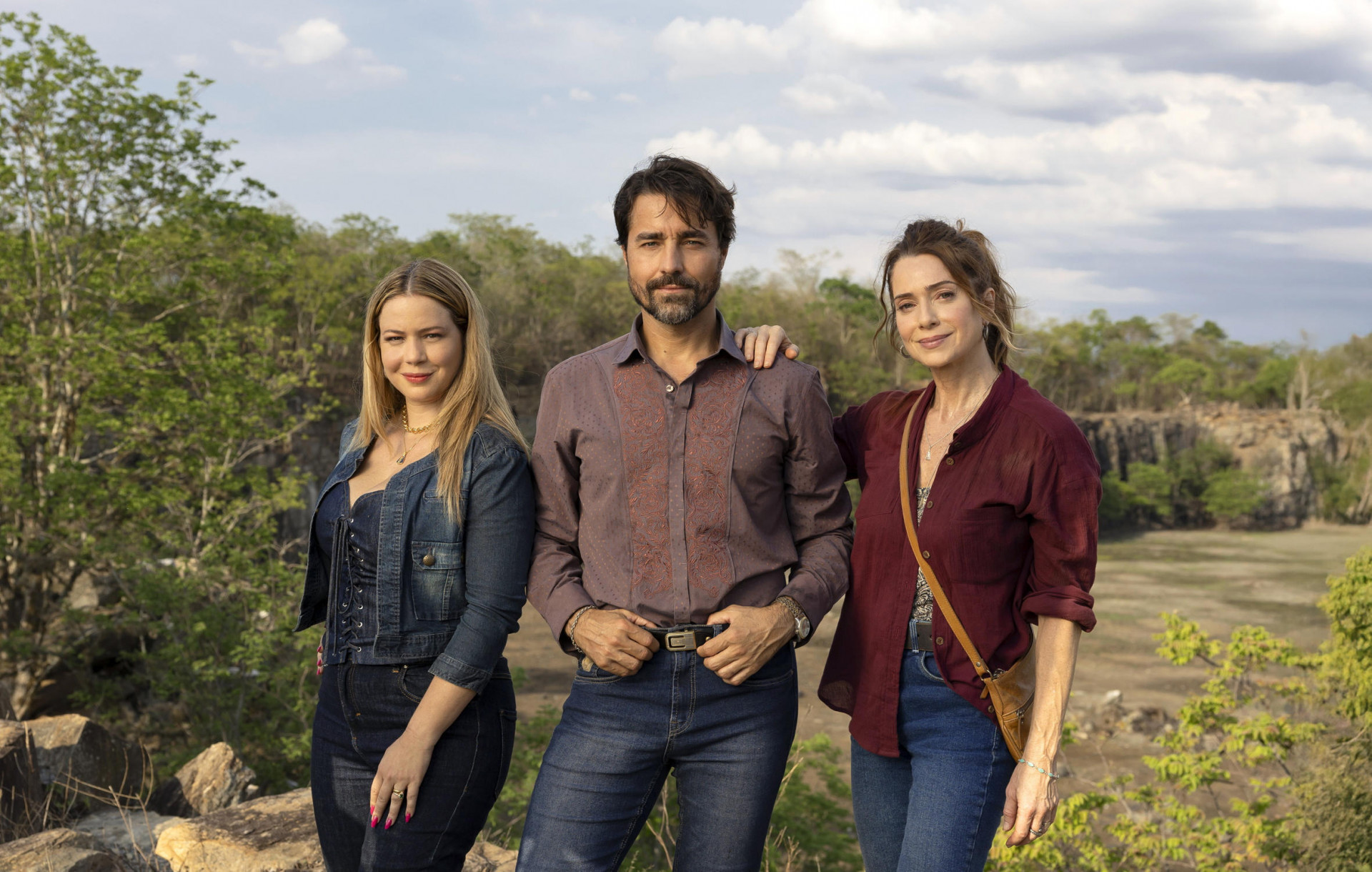 Coração Acelerado: Zilá (Leandra Leal), Jean Carlos (Ricardo Pereira) e Janete (Letícia Spiiller) - Manoella Mello / TV Globo