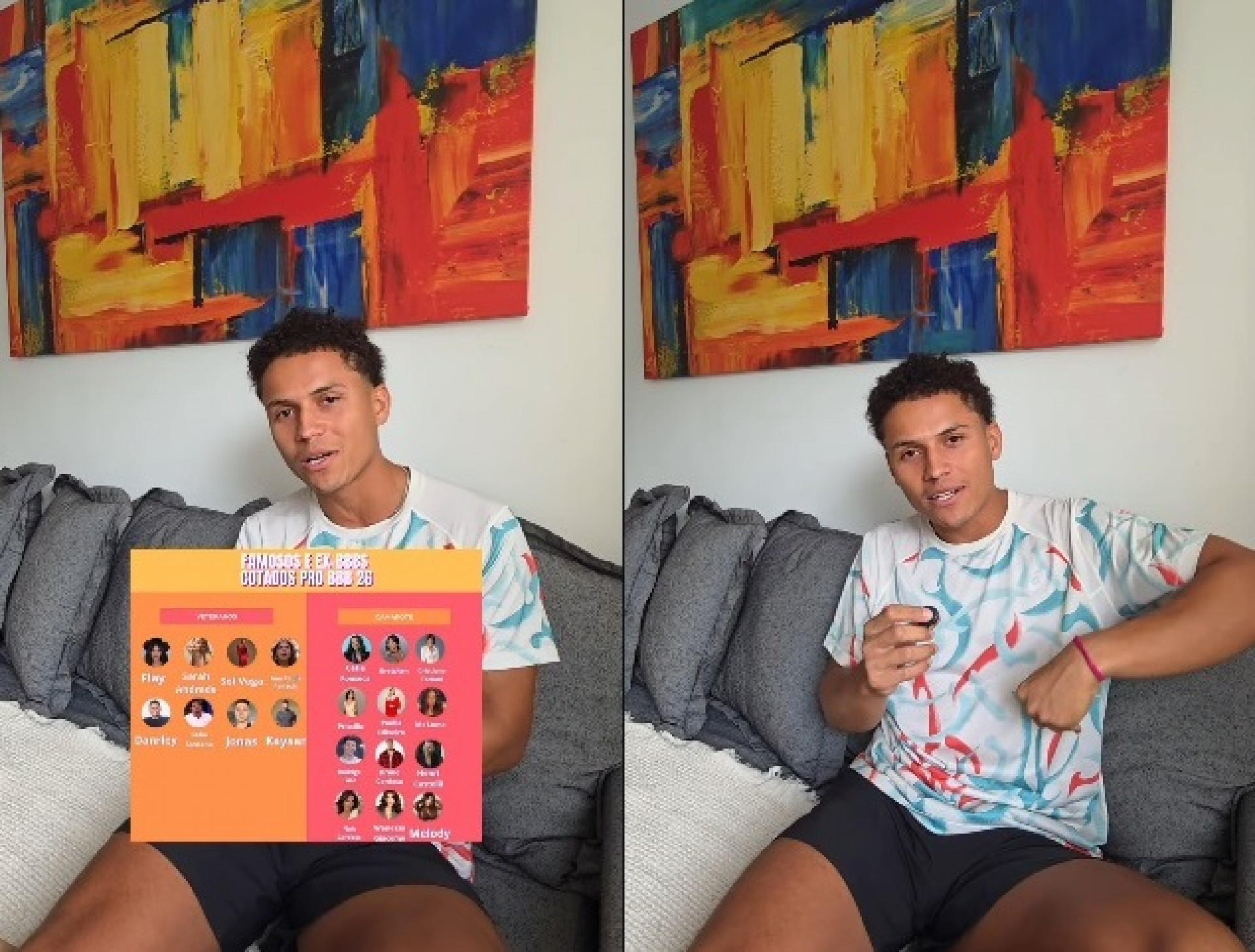 Danrley negou presença no grupo de veteranos do 'BBB 26' - Reprodução/Instagram 