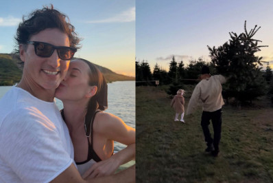 Katy Perry publica fotos com Orlando Bloom e Justin Trudeau
