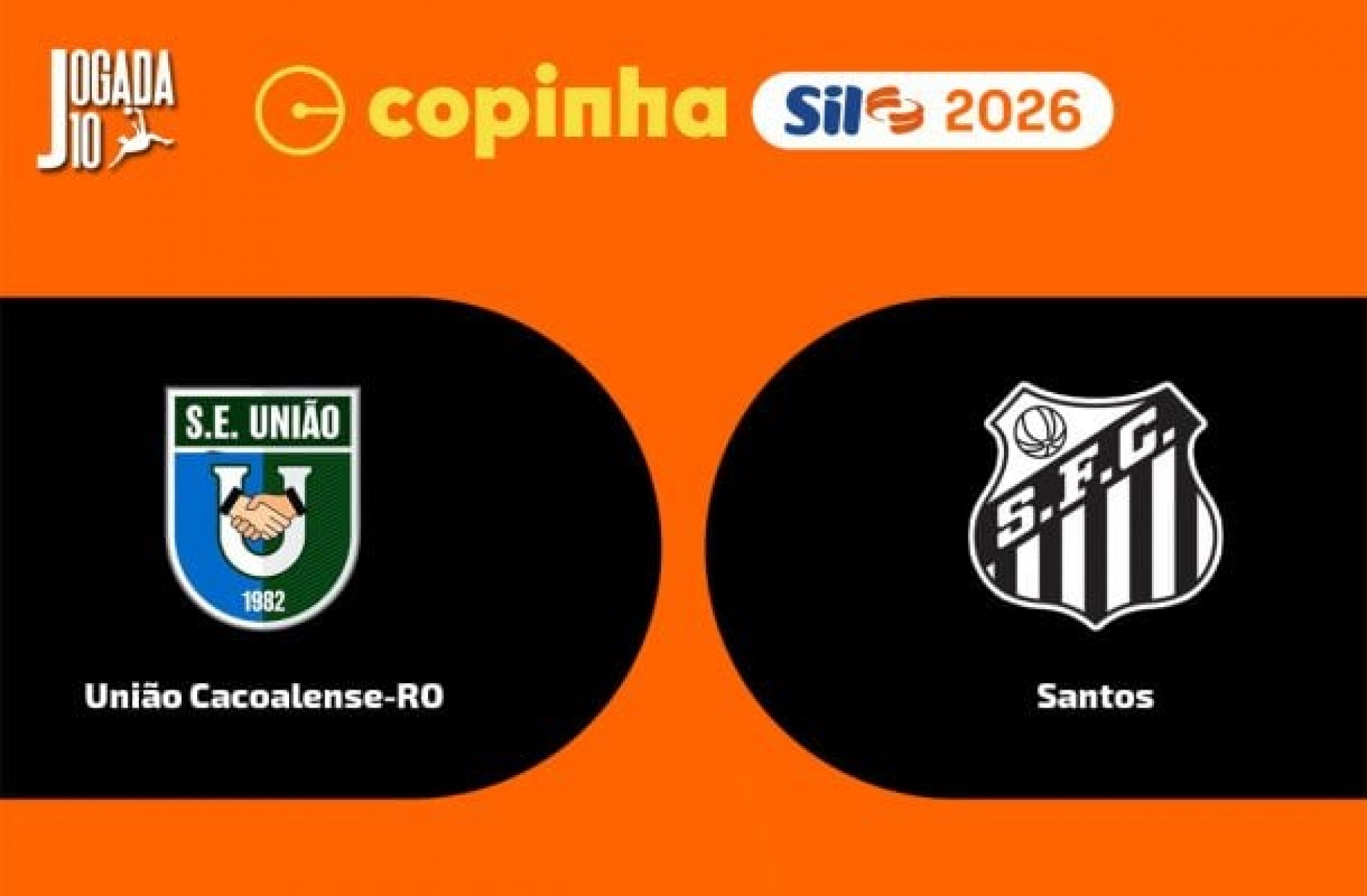 Uni&atilde;o Cacoalense x Santos, AO VIVO, com a Voz do Esporte, &agrave;s 18h45
