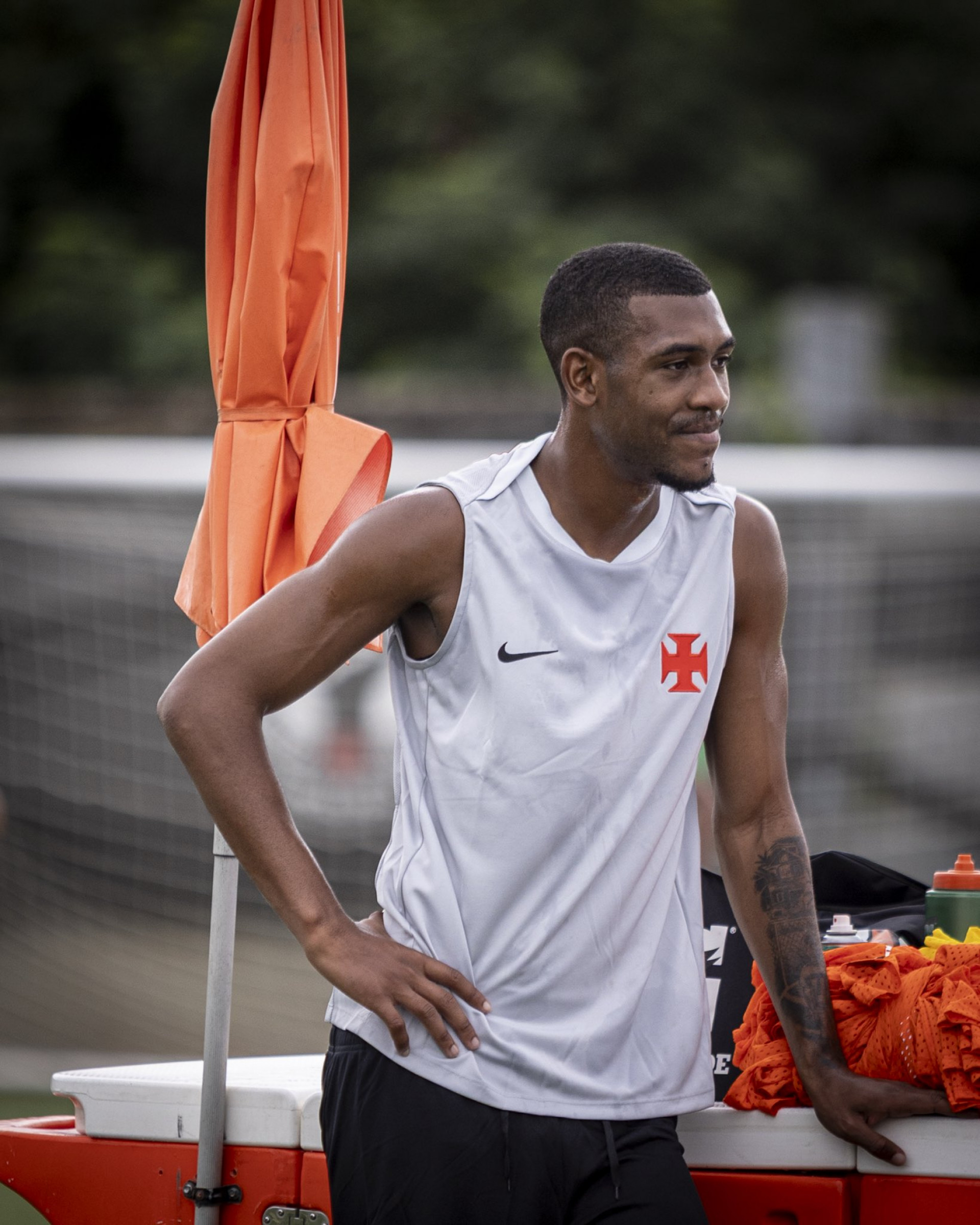 Rayan em treino do Vasco no CT Moacyr Barbosa