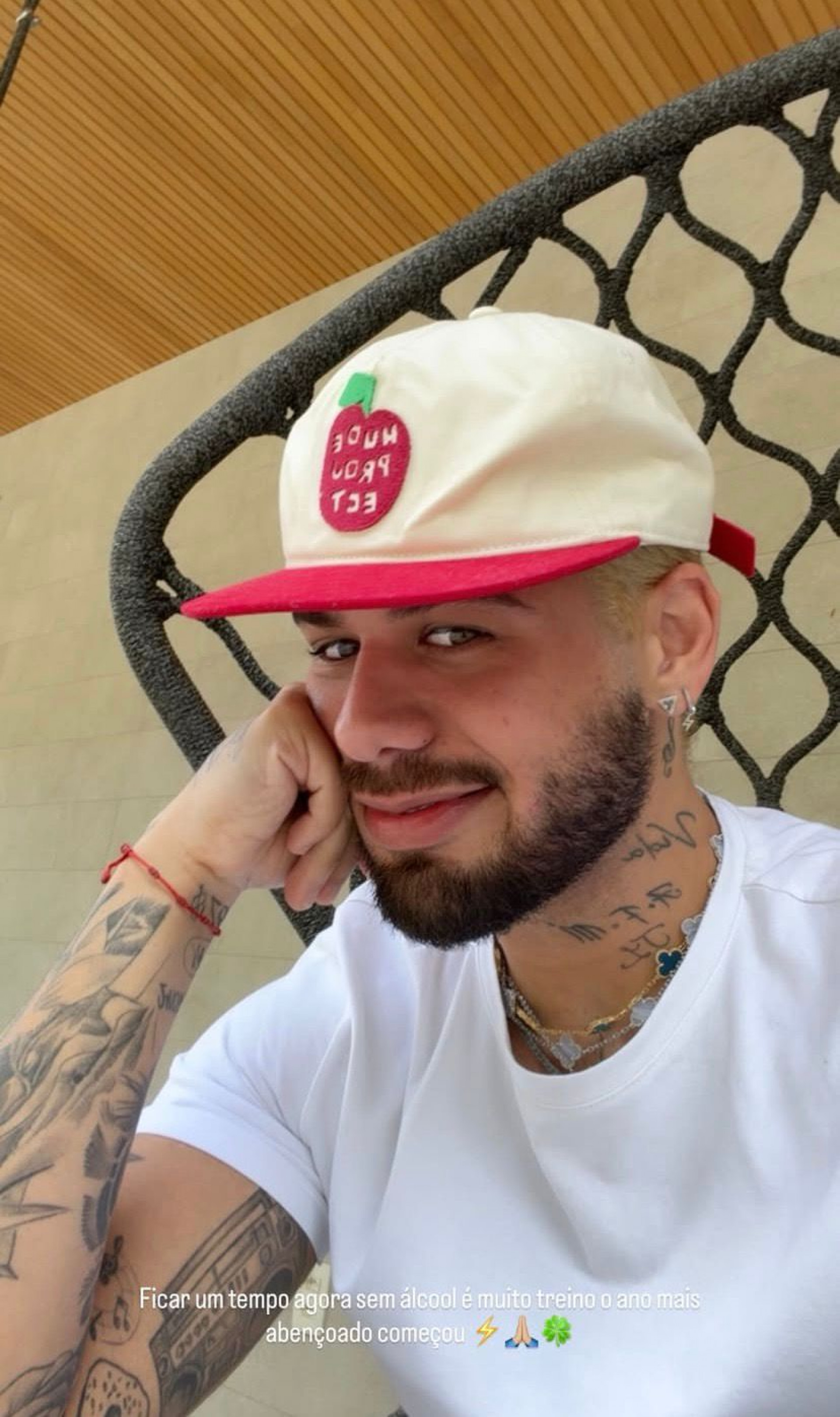 Zé Felipe anuncia pausa no consumo de álcool - Reprodução/Instagram