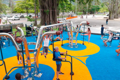 Aço Gym inaugura academia pública gratuita e tecnológica na Lagoa Rodrigo de Freitas