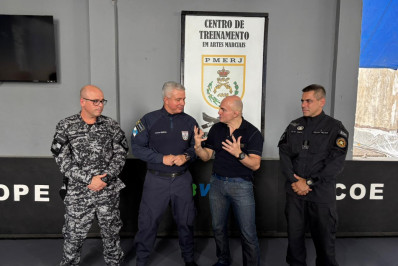 Wallid Ismail visita Quartel-General da PMERJ e oficializa Jungle Fight no Bope