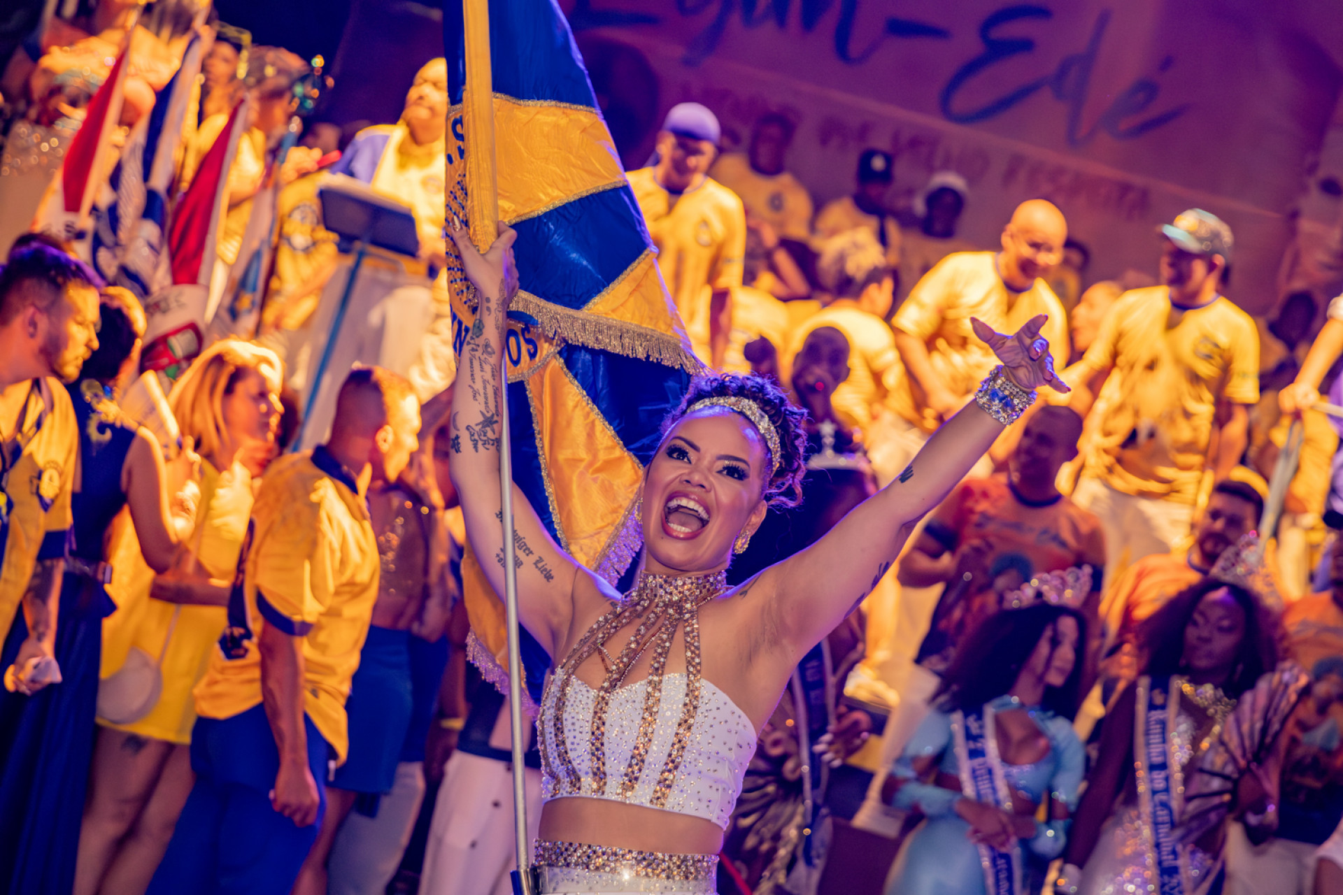 Lucinha Nobre, porta-bandeira da Unidos da Tijuca - Julie Abreu / Unidos da Tijuca