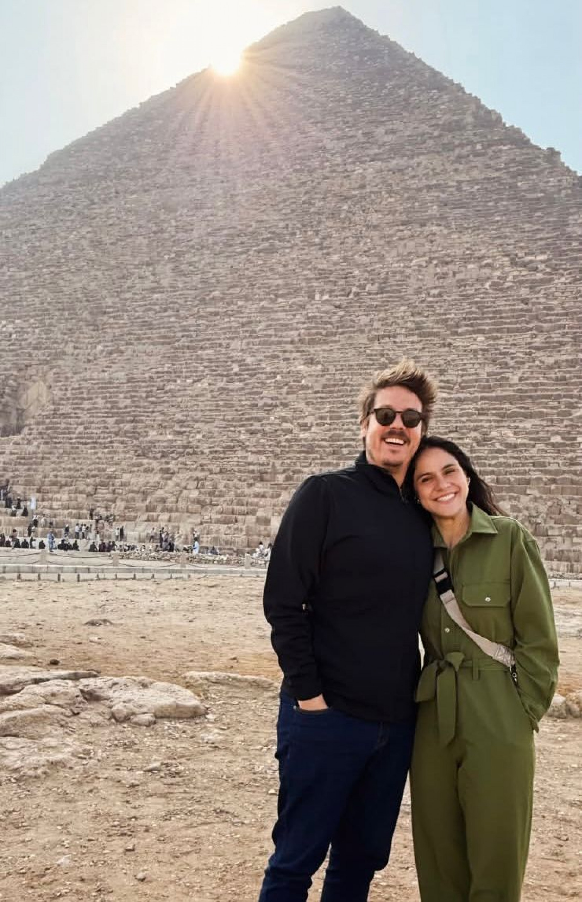 Fábio Porchat e a namorada, Priscila Castello Branco, curtem férias no Egito - Reprodução/Instagram