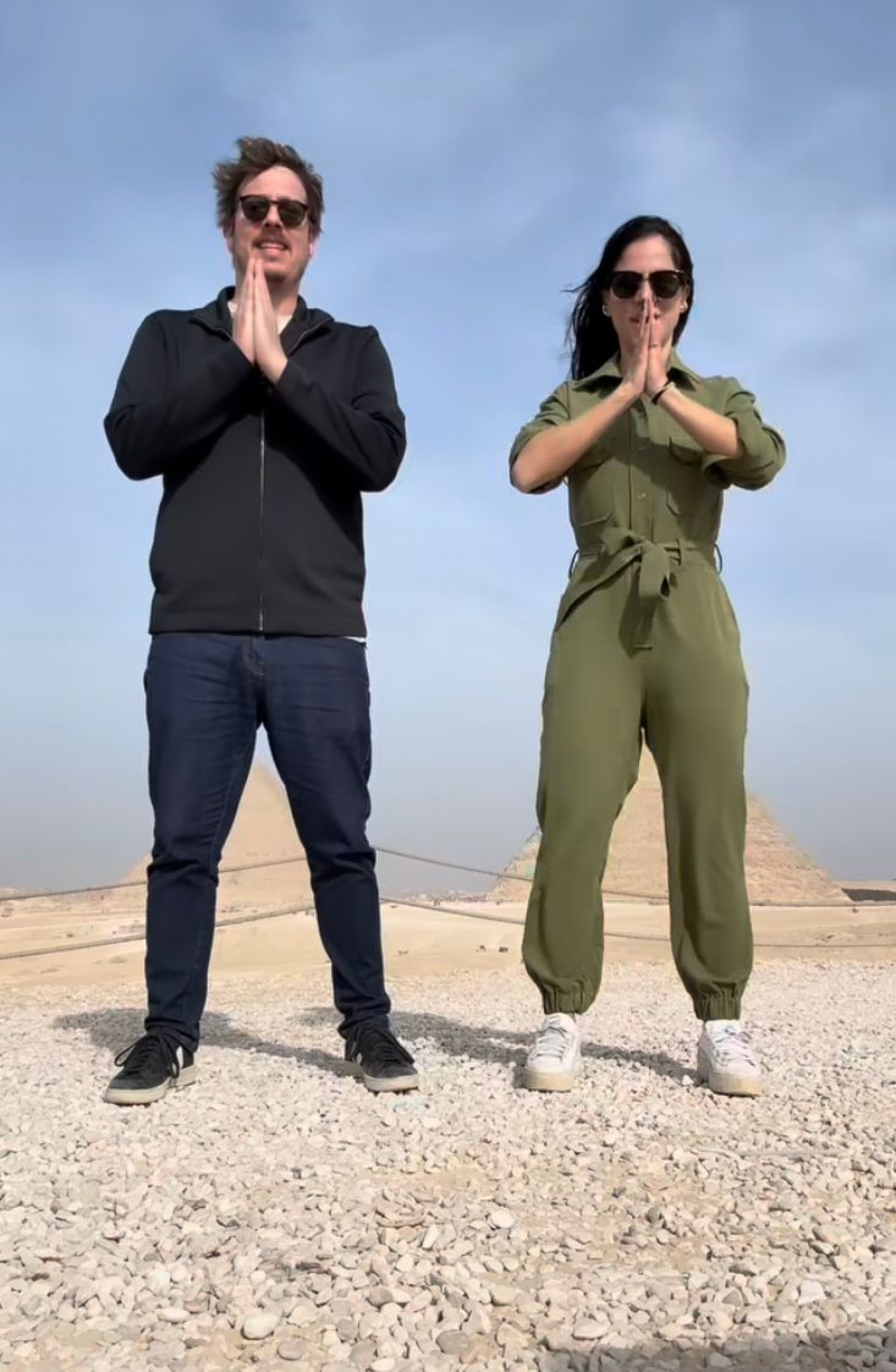 Fábio Porchat e a namorada, Priscila Castello Branco, curtem férias no Egito - Reprodução/Instagram