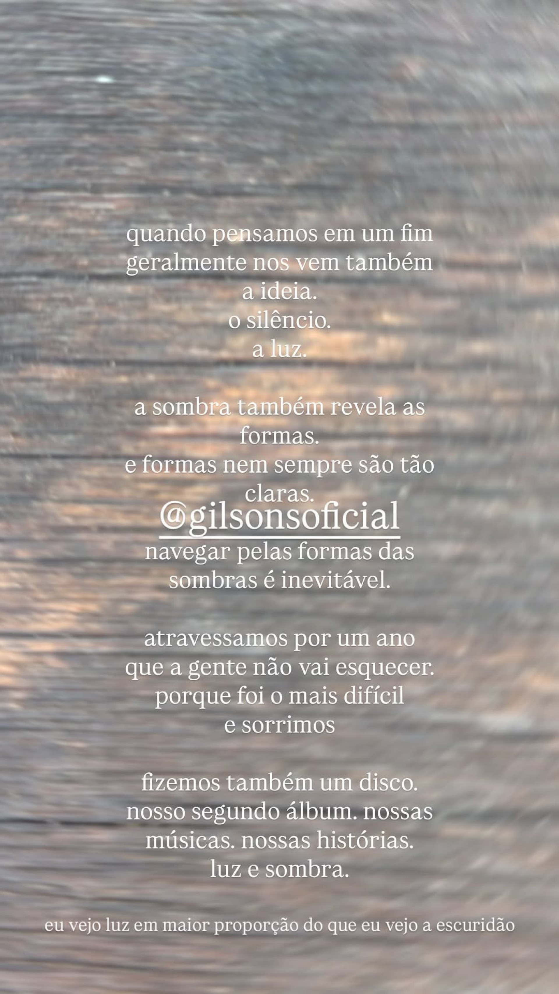 Francisco Gil anunciou segundo disco com a banda Gilsons - Reprodução/Instagram