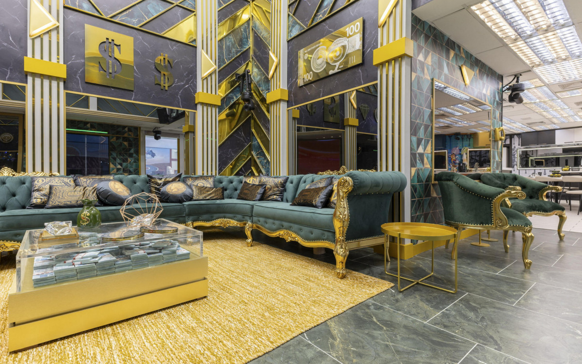 Sala do 'BBB 26' simboliza riqueza - TV Globo/ Beatriz Damy