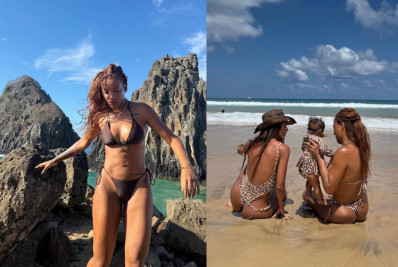 Ludmilla compartilha registros de viagem em família