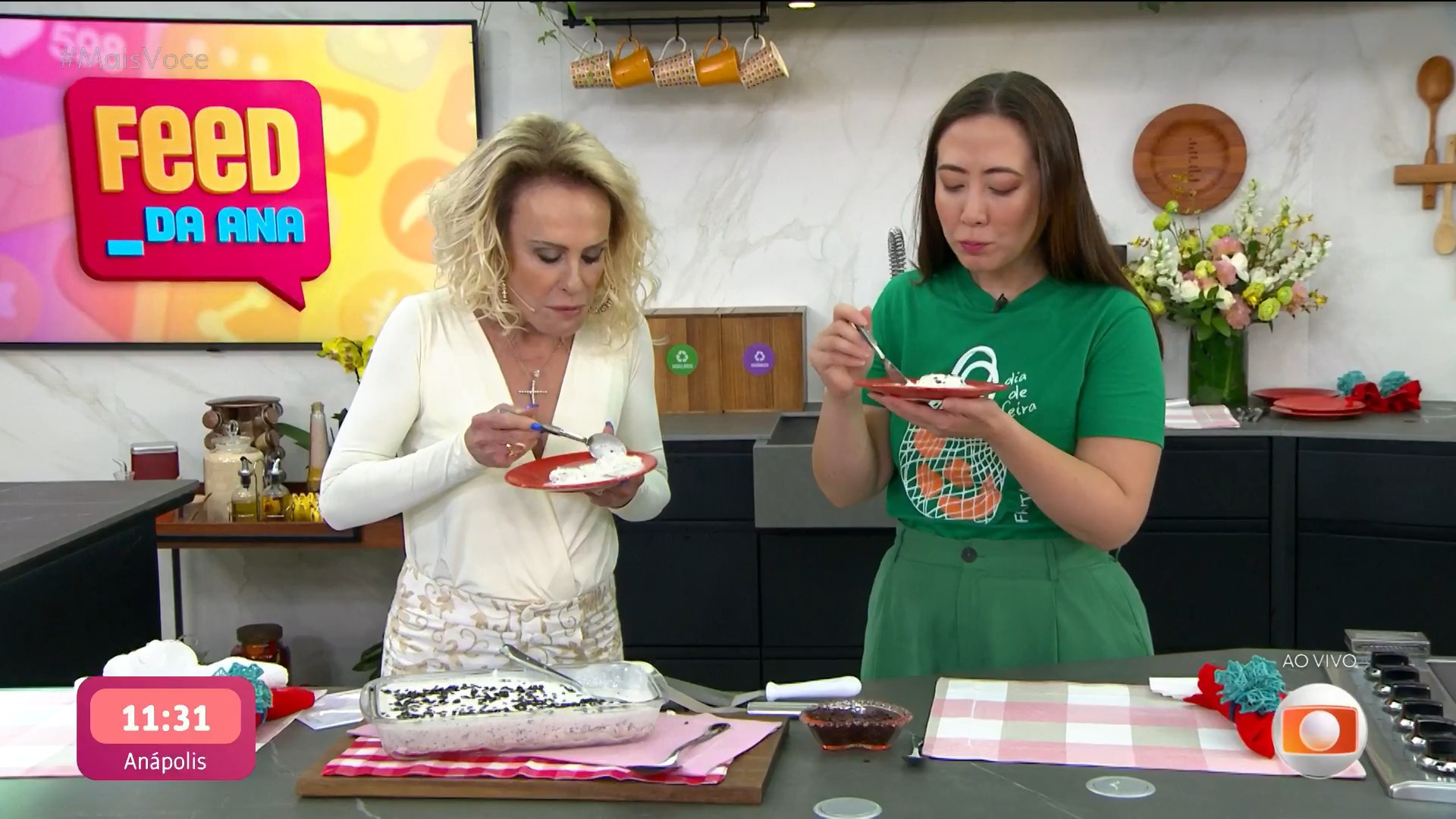 Ana Maria Braga reproduz receita de Gretchen e vira meme - Reprodução / TV Globo