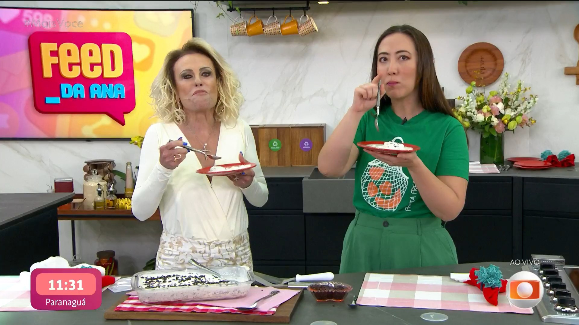 Ana Maria Braga reproduz receita de Gretchen e vira meme - Reprodução / TV Globo