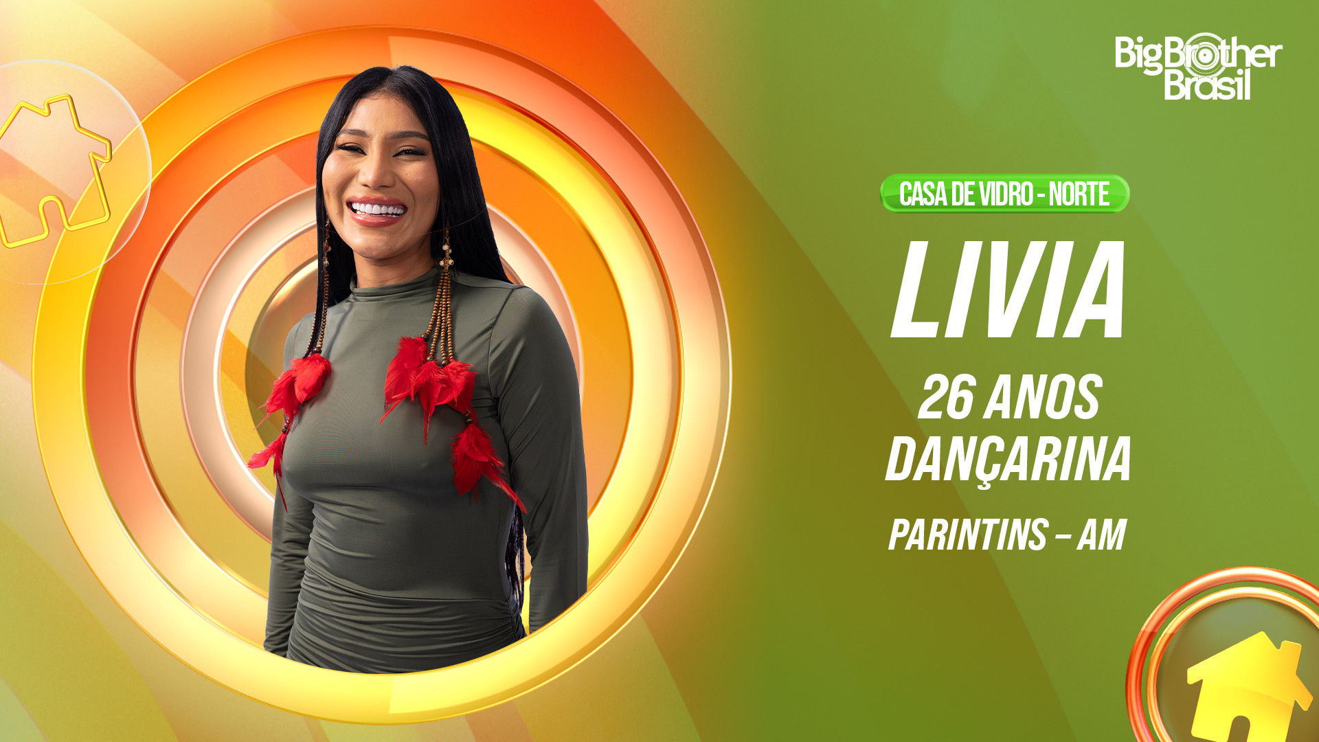 Livia, participante da casa de vidro Norte   - Divulgação / Globo