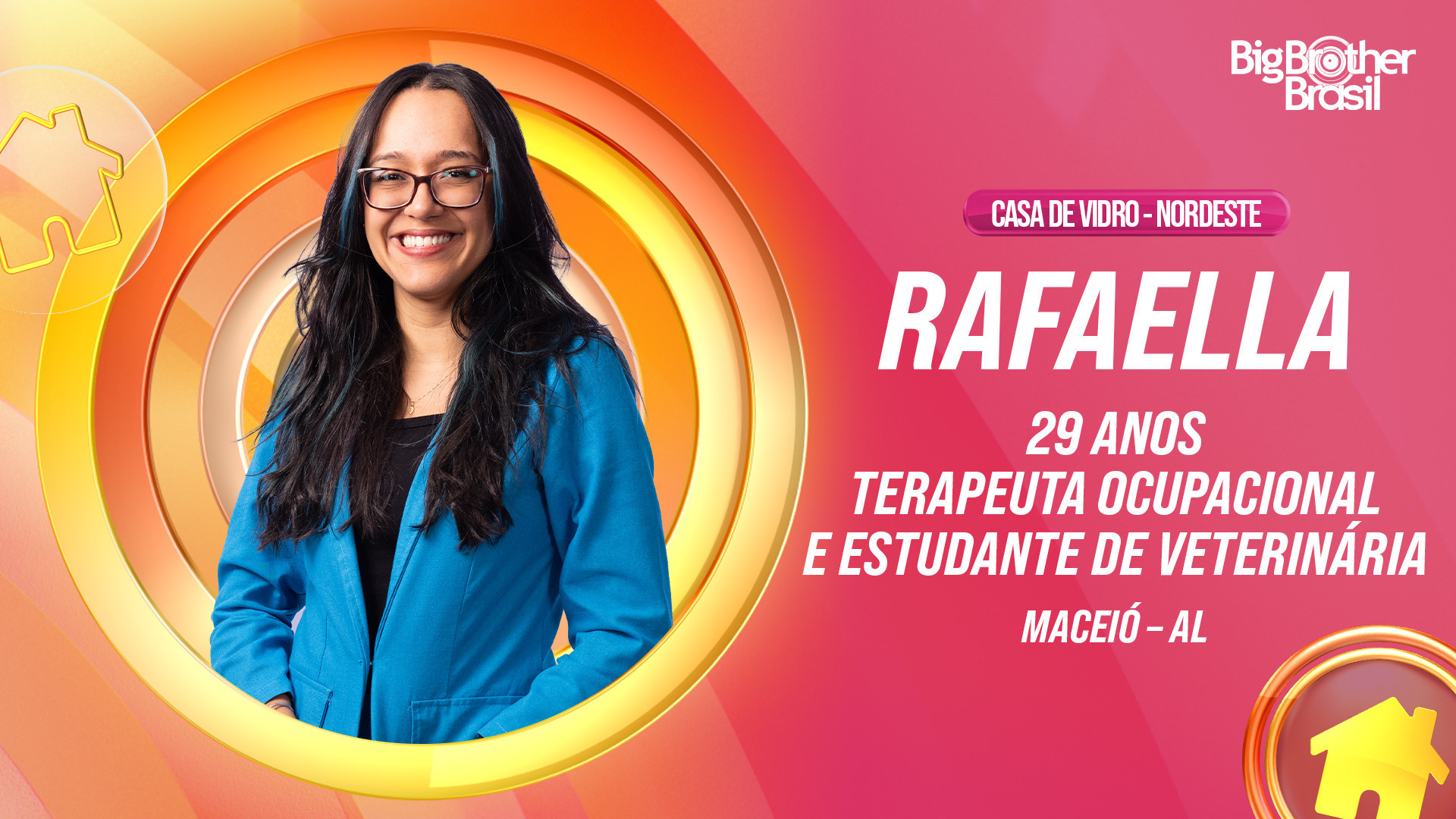 Rafaella, participante da casa de vidro Nordeste    - Divulgação / Globo