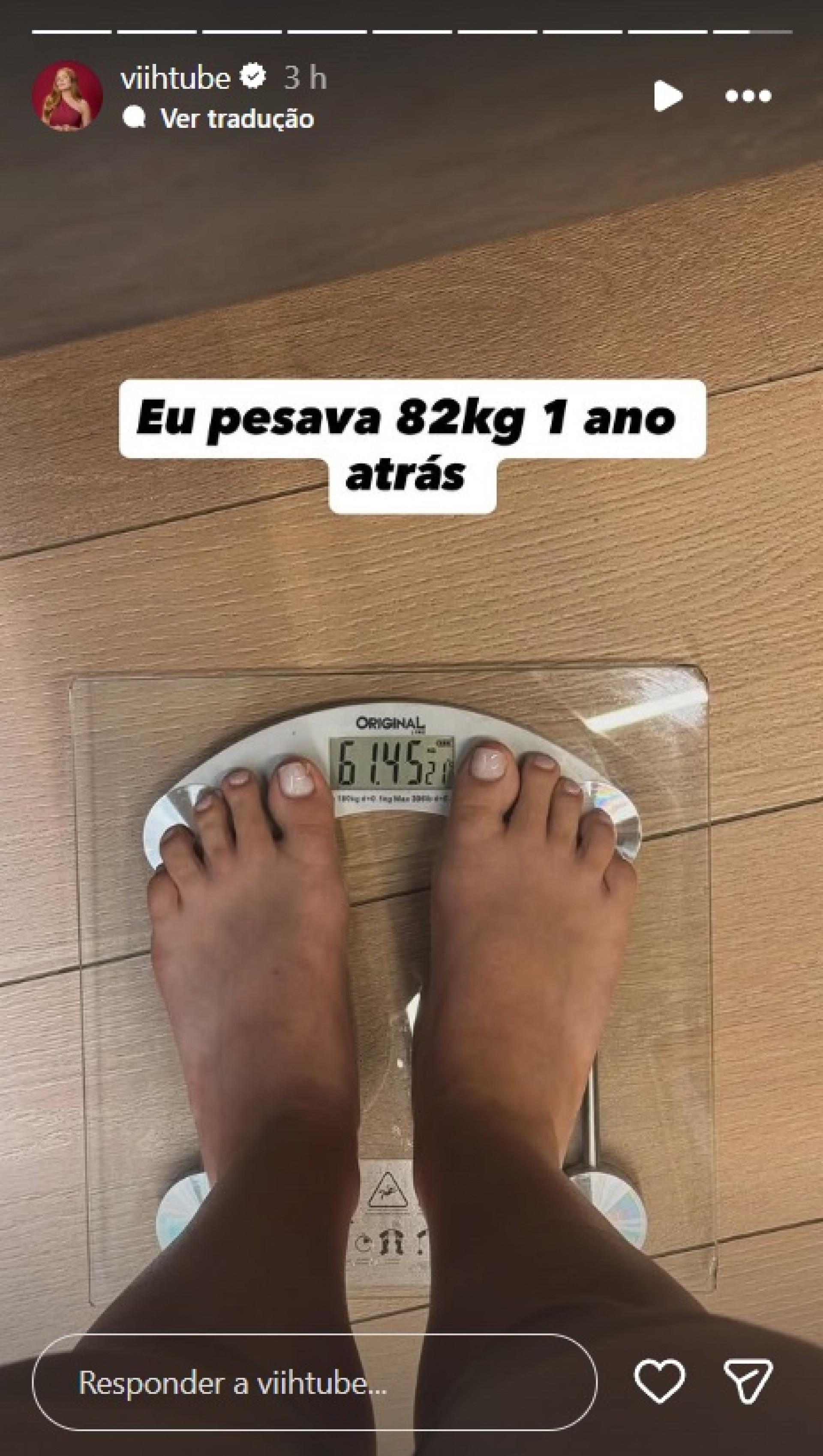 Viih Tube mostra peso atual - Reprodução / Instagram
