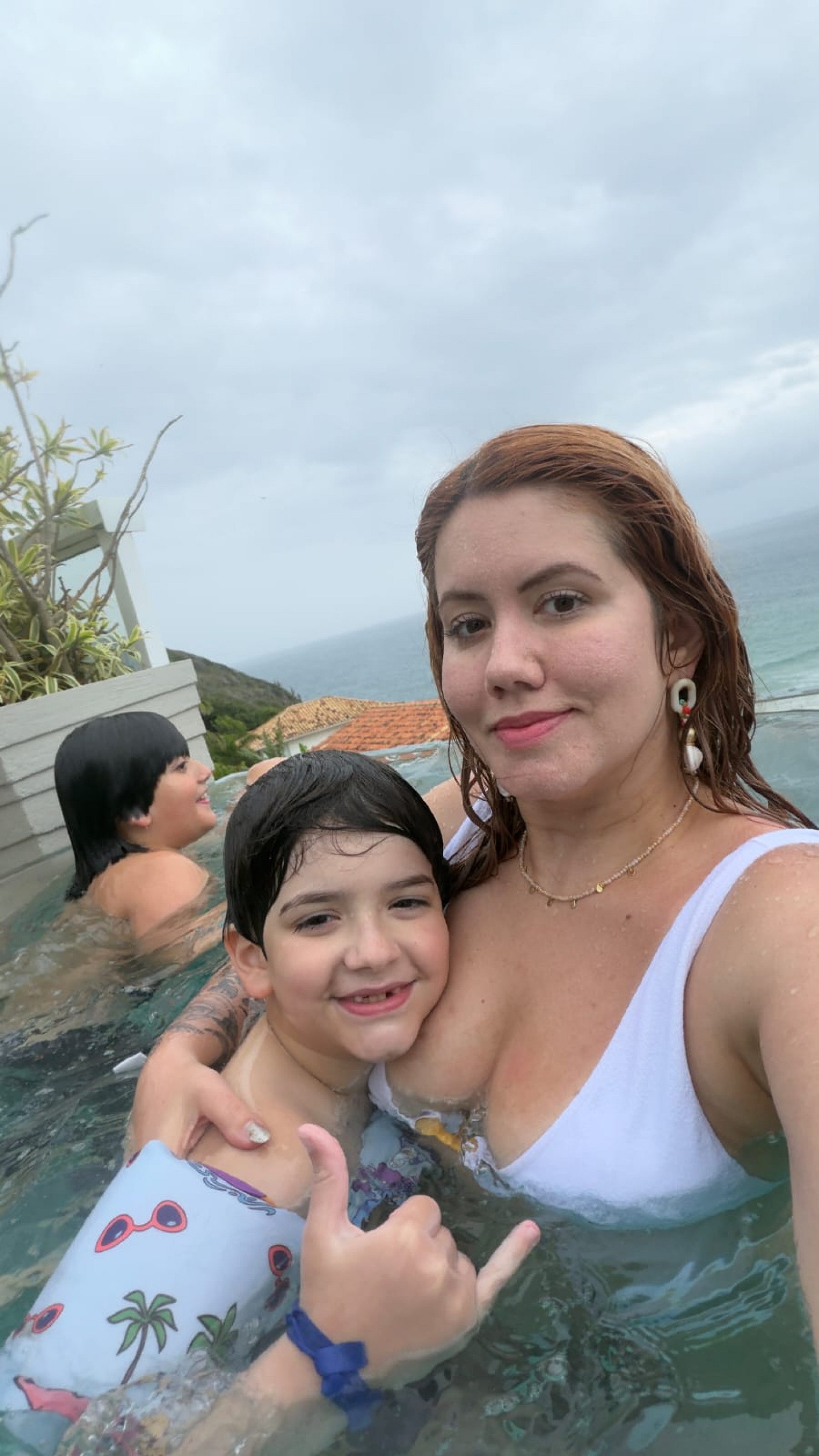 Thais Moura ajustou os horários para passear com Marcelo e Benício - Arquivo pessoal