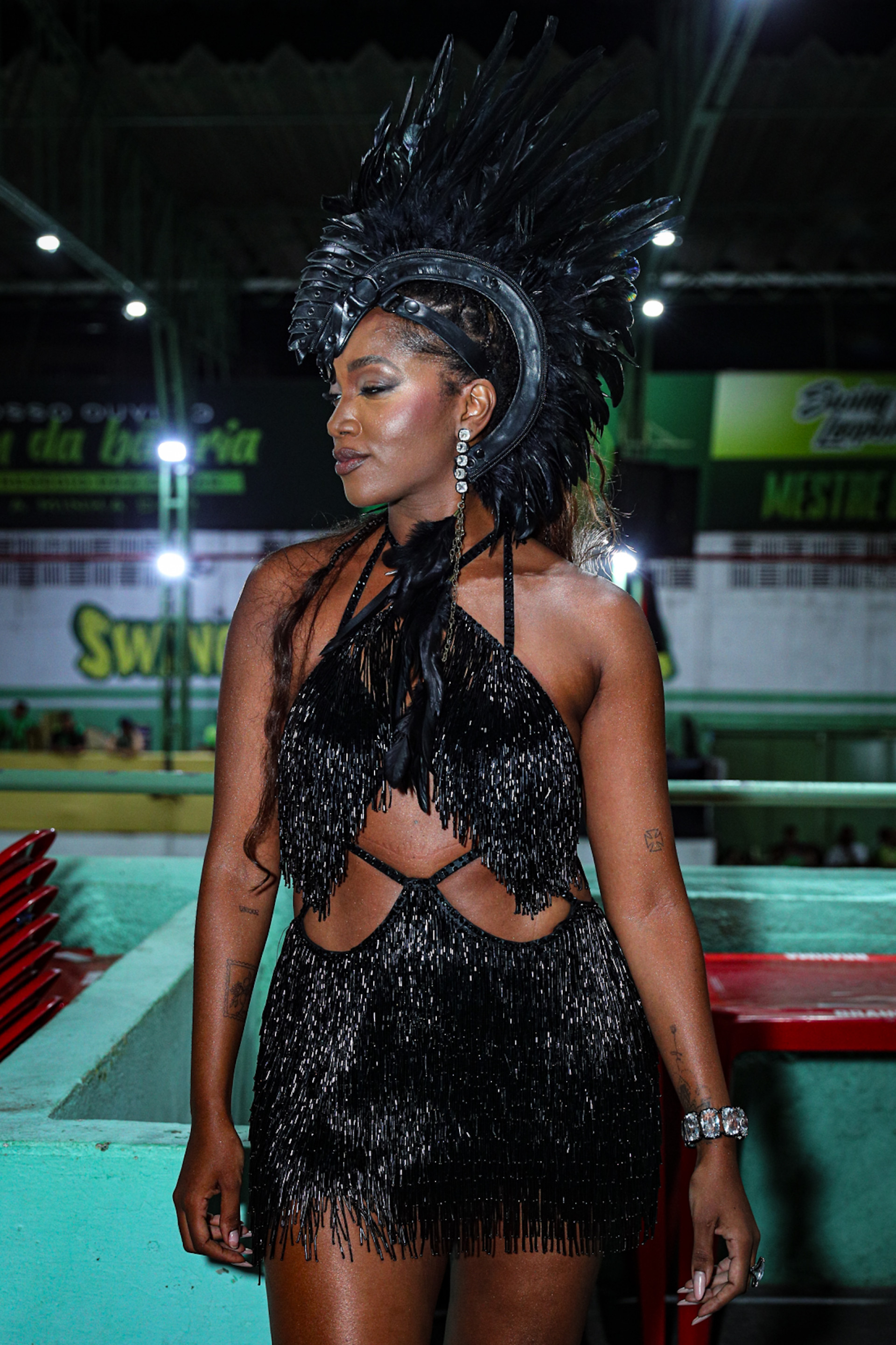 A cantora Iza brilhou na quadra da Imperatriz Leopoldinense - Victor Chapetta / Brazil News