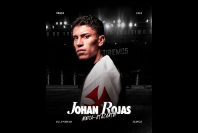 Vasco anuncia contratação de Johan Rojas, primeiro reforço para 2026
