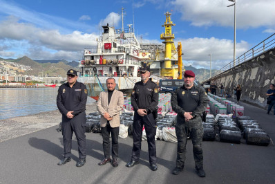 Polícia espanhola apreende quase 10 toneladas de cocaína em navio cargueiro que partiu do Brasil