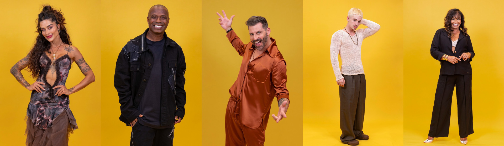 Aline, Edilson, Henri, Juliano e Solange integram o grupo dos Camarotes - Divulgação/Globo