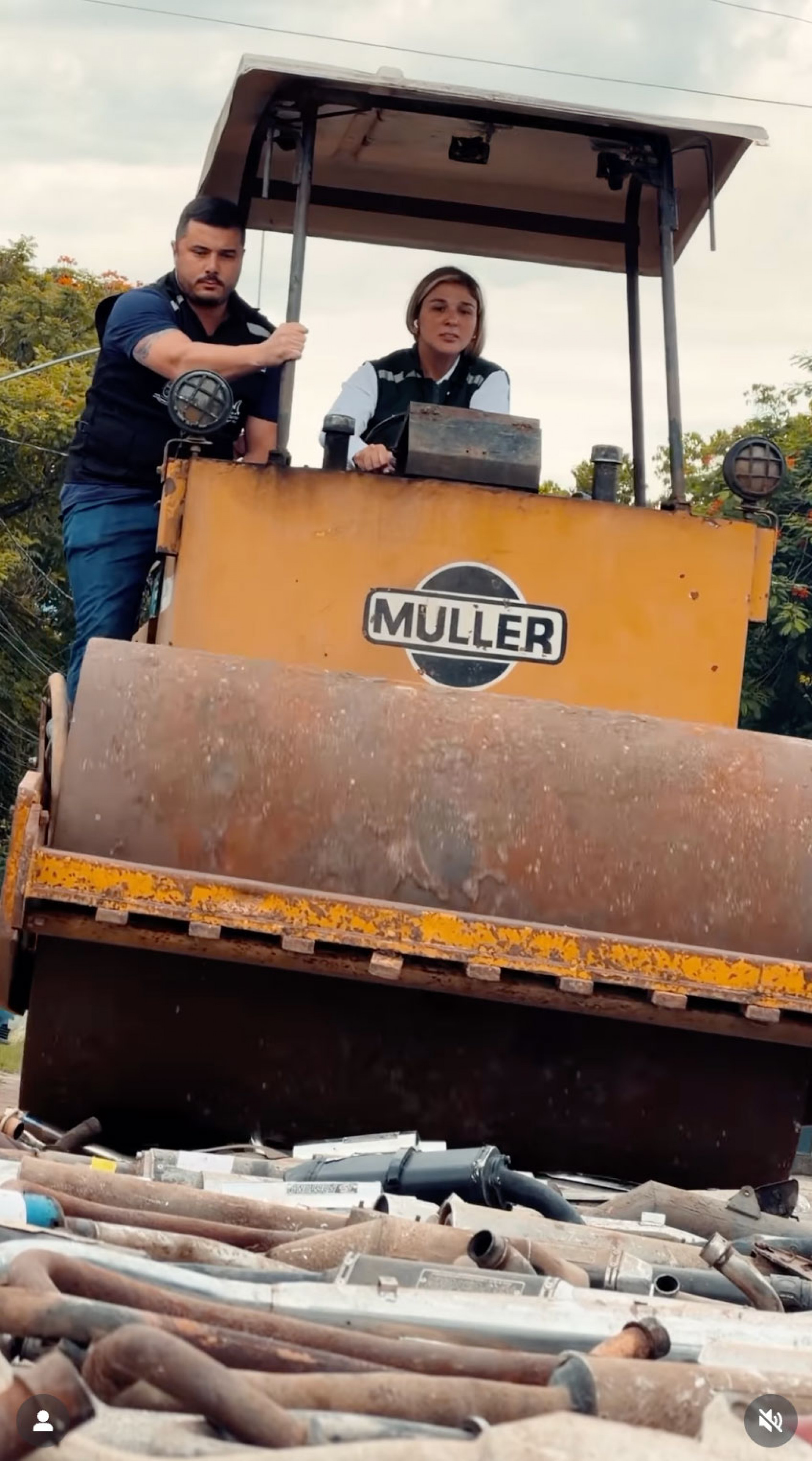 Ação destruiu equipamentos para motos fora da legislação.