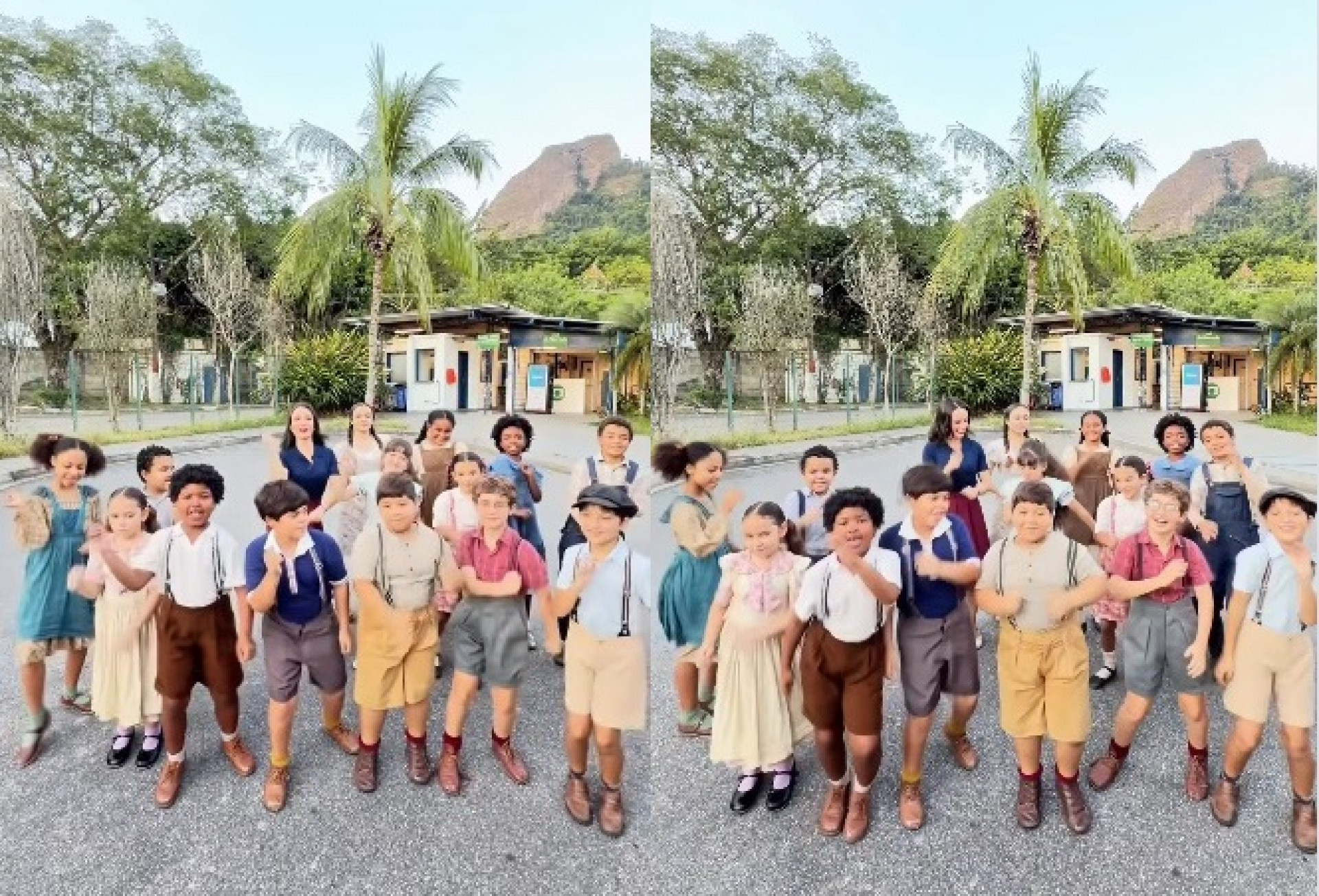 Larissa Manoela se arriscou em trend com elenco mirim da trama  - Reprodução/Instagram