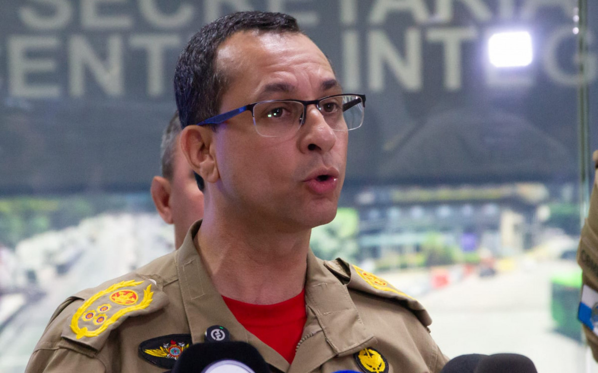 Coronel Tarciso Salles, comandante-geral dos Bombeiros, participou da apresentação do plano