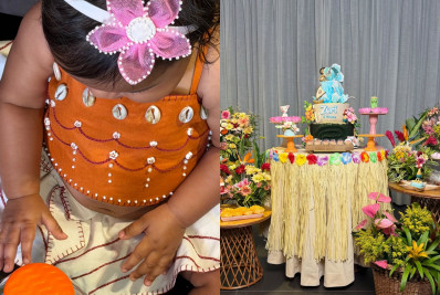 Ludmilla e Brunna Gonçalves celebram 8 meses da filha Zuri com festa da 'Moana'