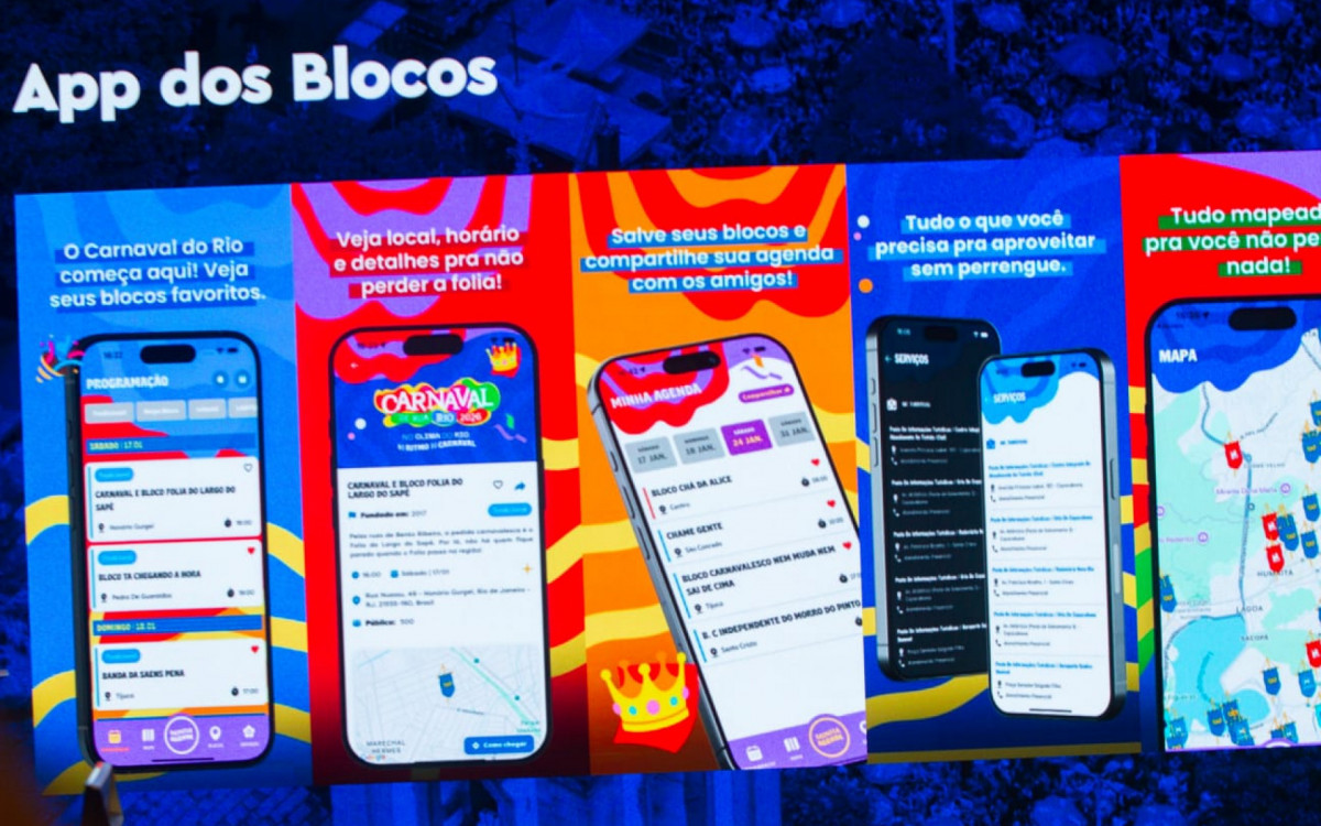 Agenda de blocos está disponível em aplicativo - Érica Martin/Agência O DIA