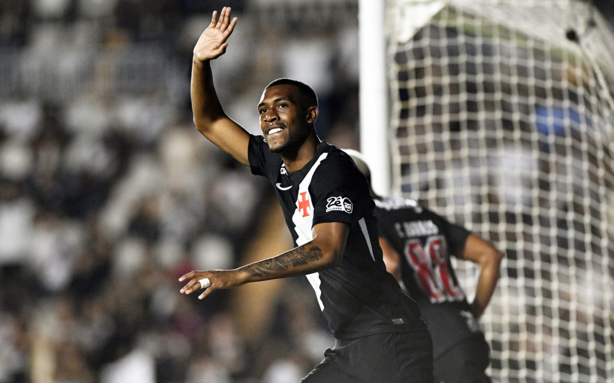 Rio de Janeiro (RJ), 15/01/202 - Vasco-Maricá - Rayan Jogador do Vasco, comemora seu gol, durante partida contra o Maricá, válida pela primeira rodada do Campeonato Carioca 2026, realizada no estádio de São Januário, na zona norte do Rio de Janeiro, nesta quinta-feira (15).