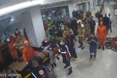 Vídeo registra resgate de segurança que tentou salvar colegas no incêndio do Shopping Tijuca