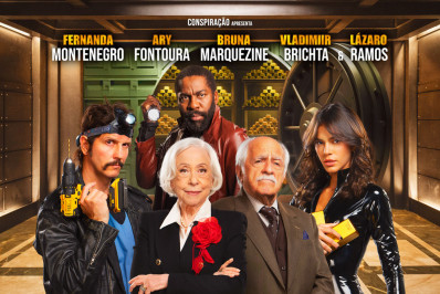 Cartaz de 'Velhos Bandidos', com Bruna Marquezine, Fernanda Montenegro e Lázaro Ramos, é divulgado