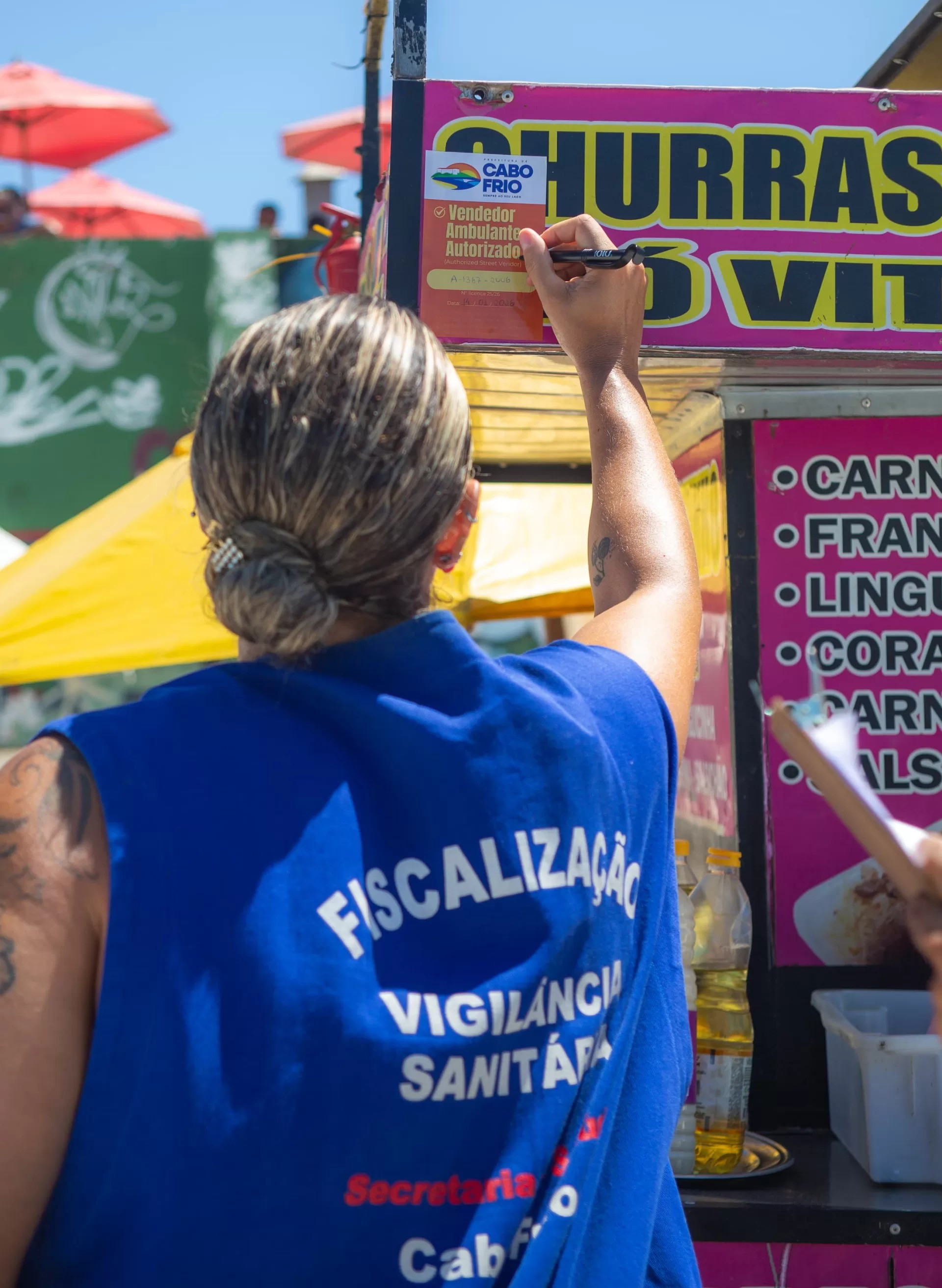 Fiscalização em barracas e carrinhos  - Ascom