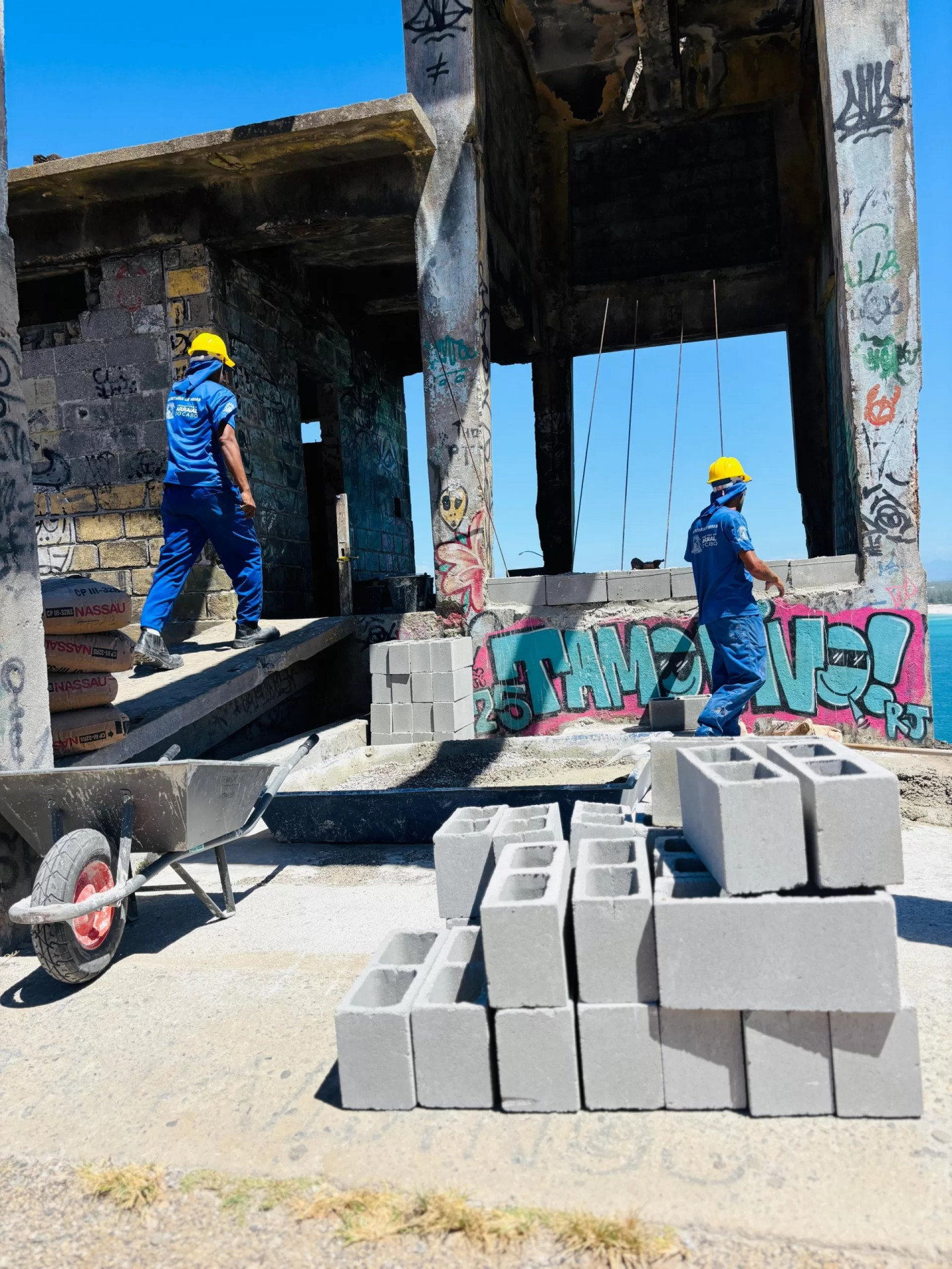 Bloqueio das entradas na Janela do Paraíso - Ascom