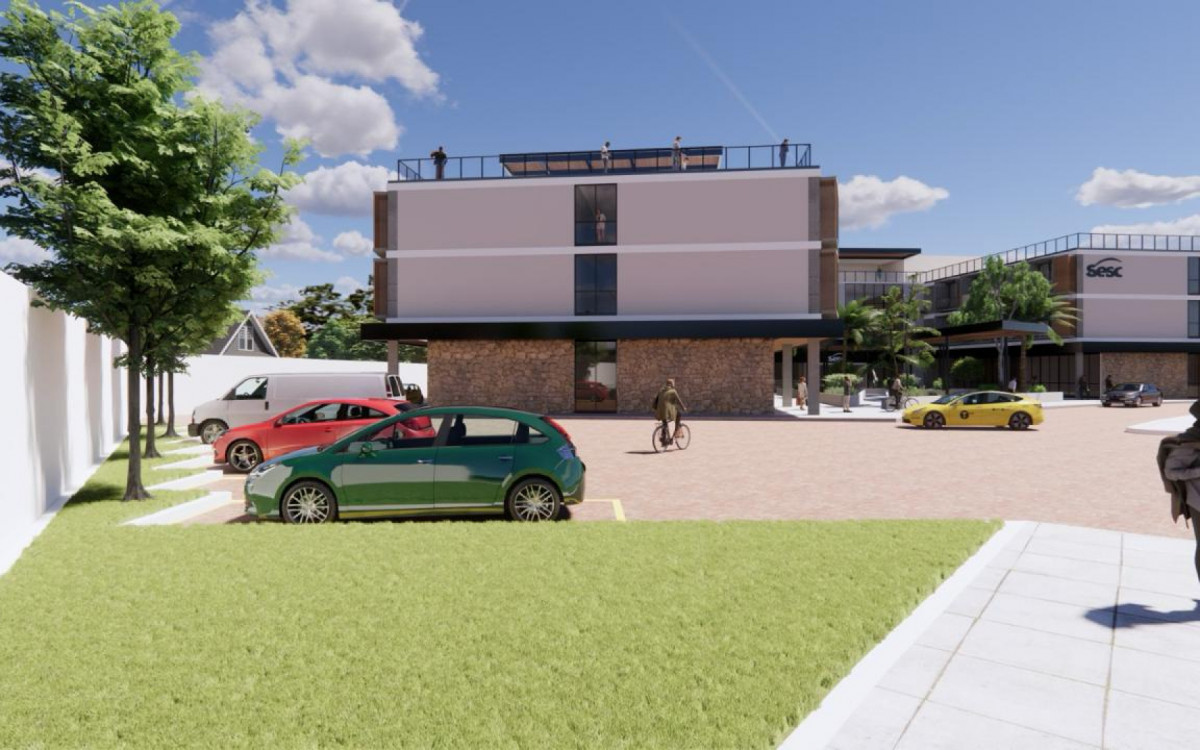 Unidade do Sesc que será inaugurada em Miguel Pereira