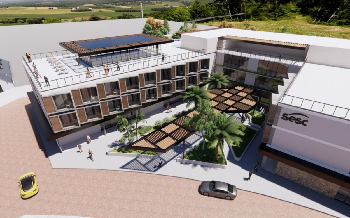 Unidade do Sesc que será inaugurada em Miguel Pereira