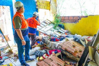 Defesa Civil de São João de Meriti atua em força-tarefa após tempestade