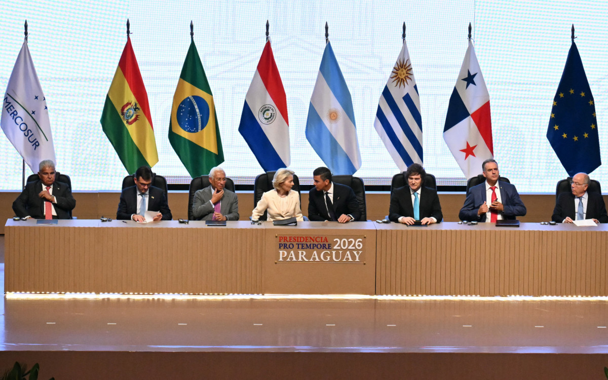 Líderes da União Europeia e Mercosul  - AFP