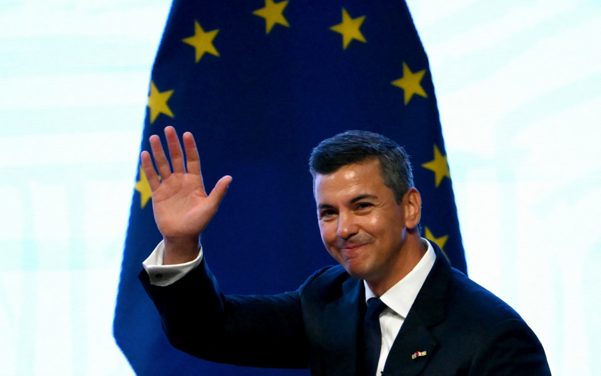 Presidente do Paraguai, Santiago Peña - AFP