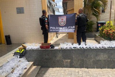 38º BPM apreende quase 10 kg de drogas em Três Rios
