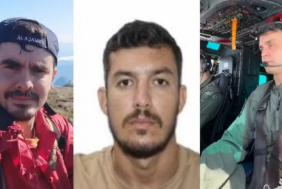 Cortejo aéreo e pétalas marcam despedida de pilotos mortos em acidente de helicóptero