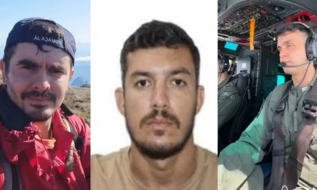 Cortejo aéreo e pétalas marcam despedida de pilotos mortos em acidente de helicóptero