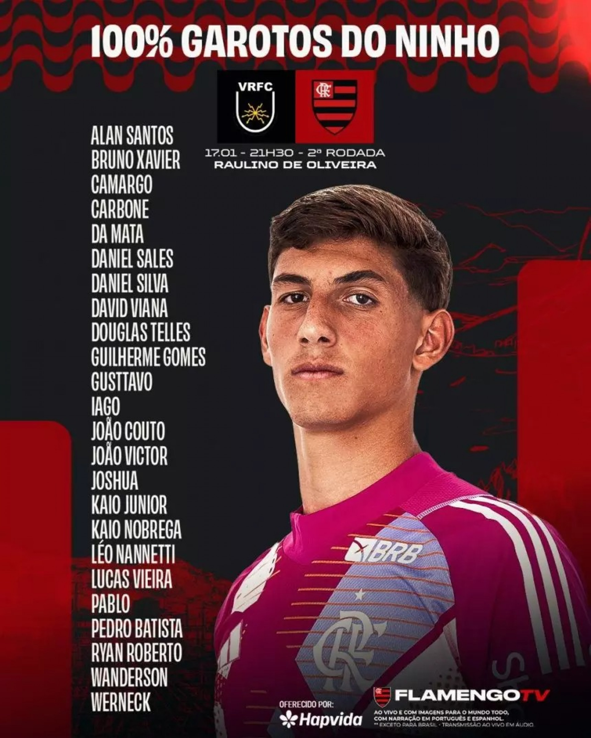 Lista de relacionados do Flamengo