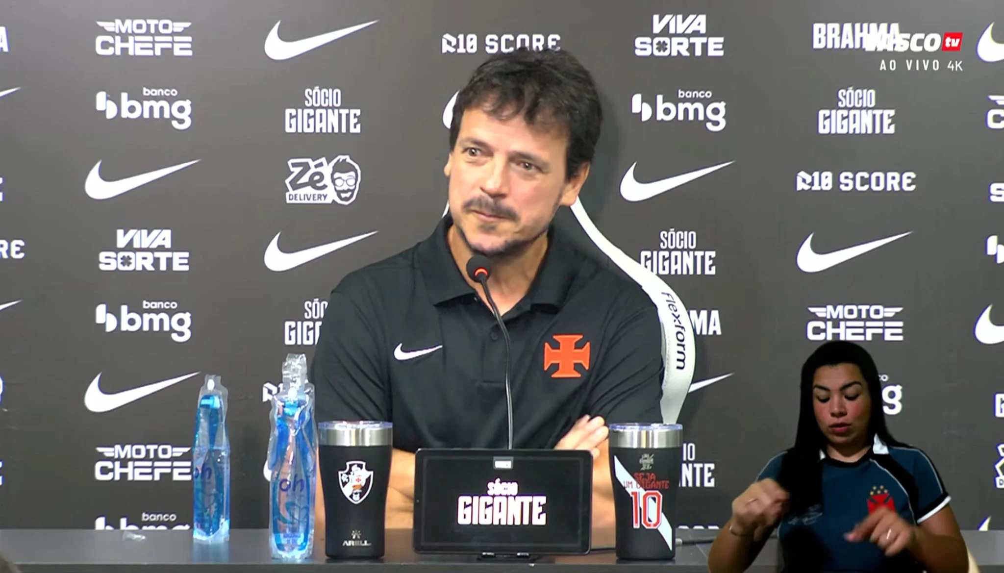 Diniz admite partida ruim do Vasco: “Ficou devendo”