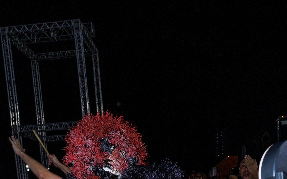 Sabrina Sato durante ensaio da Gavi&otilde;es da Fiel, em S&atilde;o Paulo