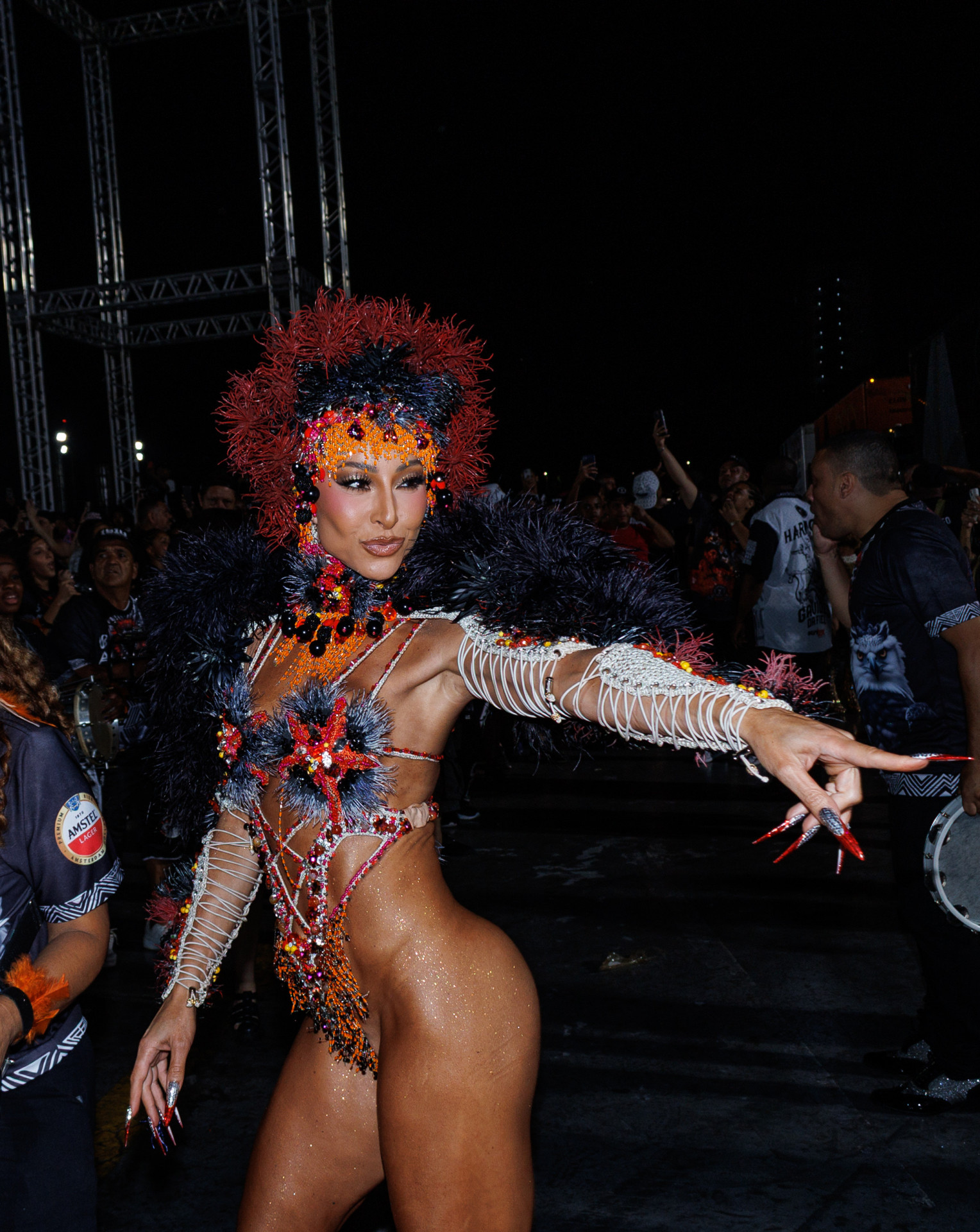 Sabrina Sato durante ensaio da Gaviões da Fiel, em São Paulo - Clayton Felizardo / Brazilnews