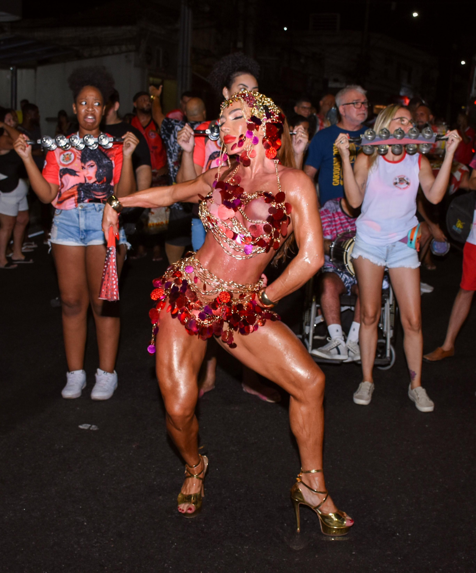 Andrea de Andrade durante ensaio da Porto da Pedra -  Carlos Vinicius / Divulgação